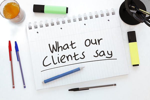 Client Testimonials & Online Reviews
